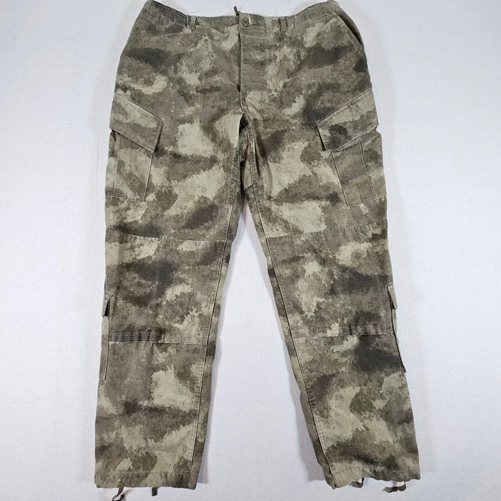 Propper Cargo Pants Mens XL/L Grey Camo Tactical Ripstop Multi Pocket Utility